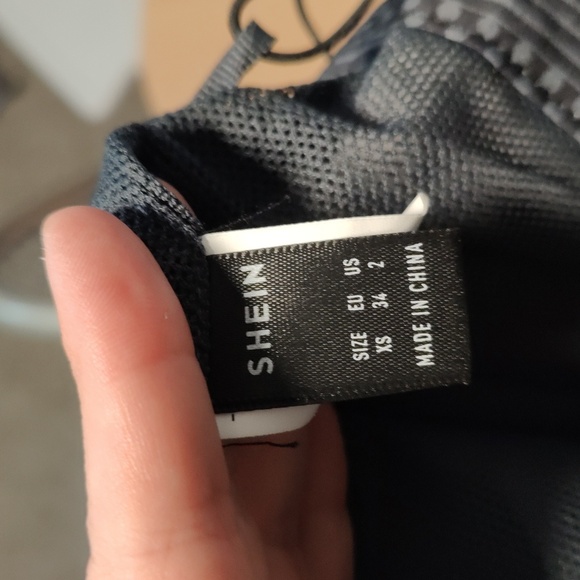 Geometric athletic jacket with mesh lining size XS navy blue - Picture 6 of 6